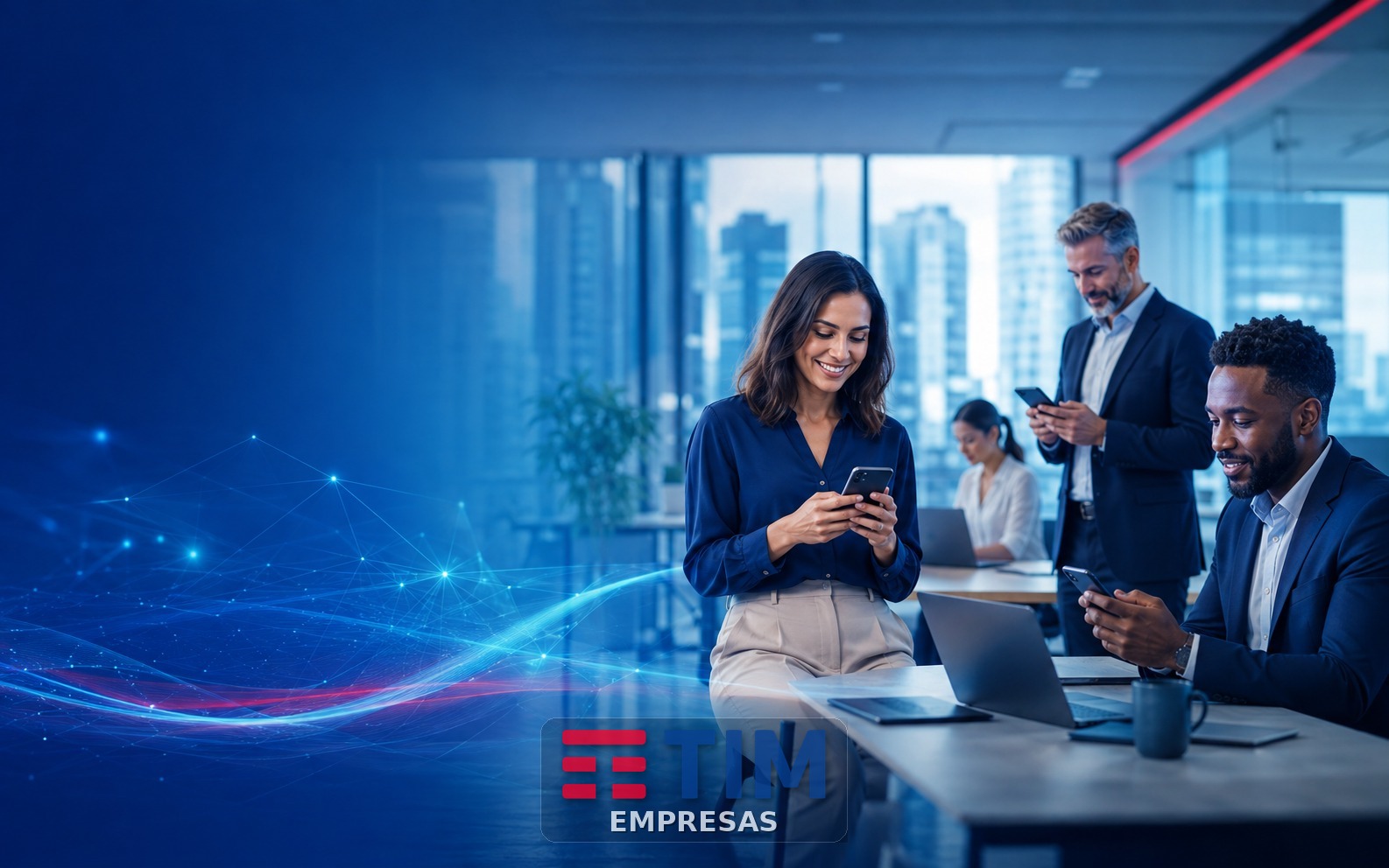 Telefonia móvel TIM para empresas e equipes corporativas